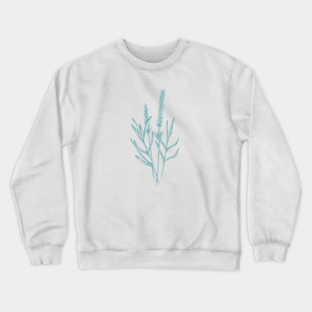 Lavender sage-green line Crewneck Sweatshirt by norakamuy